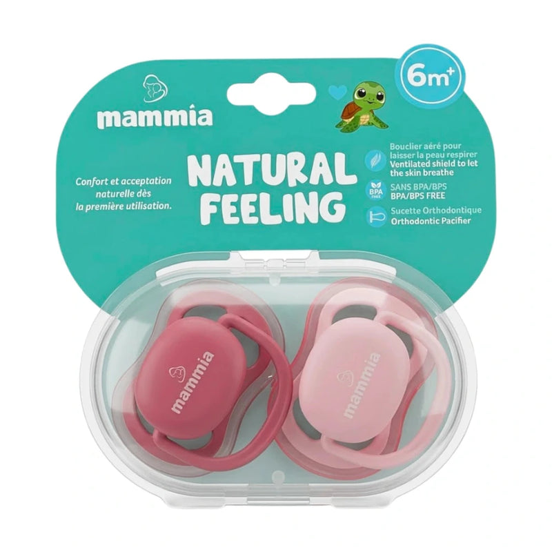زوج مصاصات تقويمية Mammia Natural Feeling من 6 أشهر