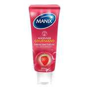 Manix Gel de Massage Gourmand Fraise Onctueuse 200 ml – tube