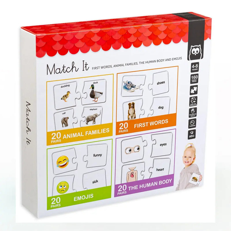 Eurekakids - Match It Game 4-in-1 4-8 Years