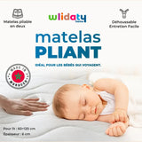 Wlidaty Home Matelas Pliant Tendresse 60x120 cm