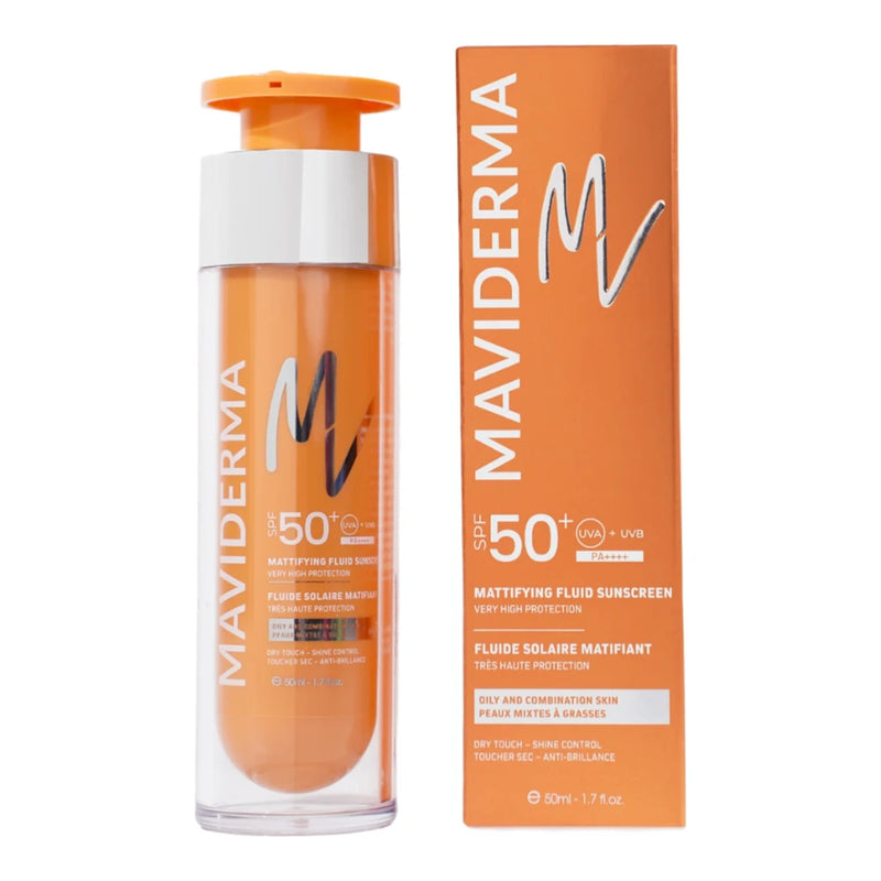 Maviderma Protector Solar Fluido Matificante SPF 50+ 50 ml