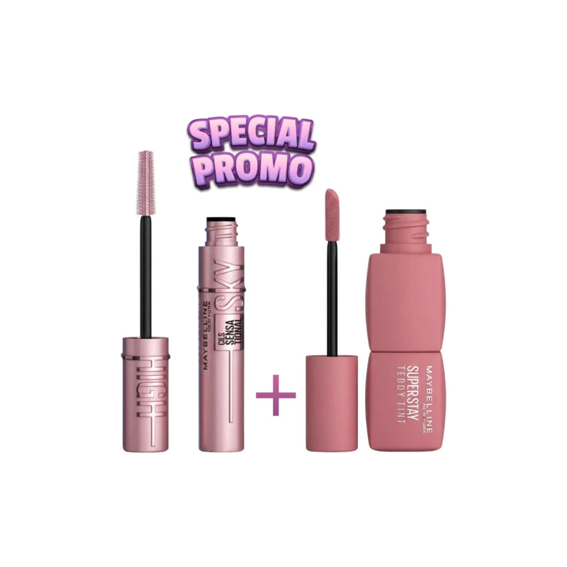 Maybelline Coffret Saint-Valentin Teddy 55 + Mascara Sky High