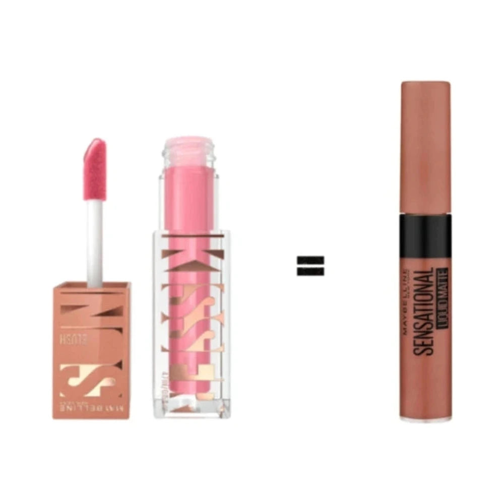 Maybelline Pack Sunkisser Blush 05 Blazing Blush 4,7ml + Sensational Liquid Matte N08