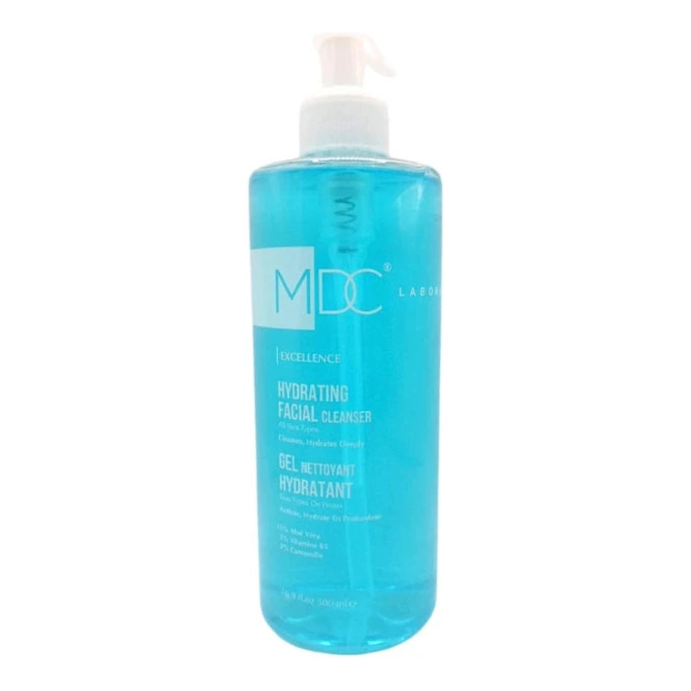 Flacon MDC Excellence Hydrating Facial Cleanser 500 ml, nettoyant visage hydratant