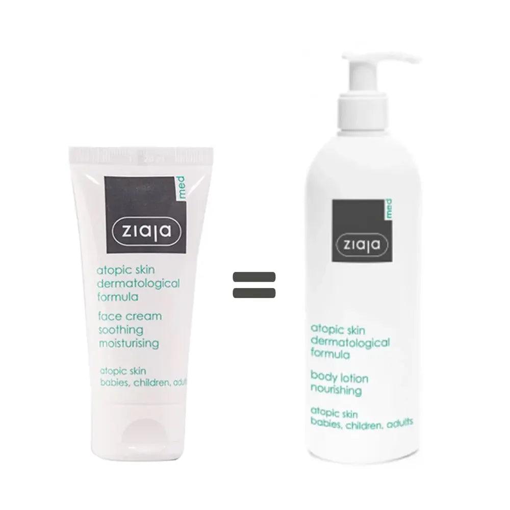 Ziaja med Atopic duo pack "creme 50ml+emulsion hydratant 400ml"