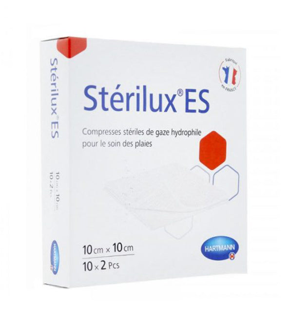 Compresses de gaze stériles Hartmann Sterilux 10 x 10 cm – boîte