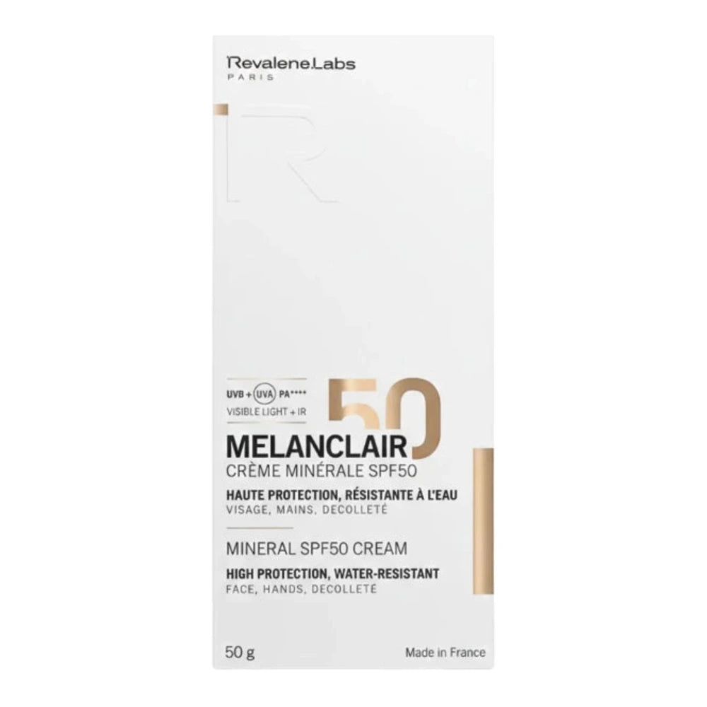 Melanclair crème solaire minérale SPF50 tube 50 g