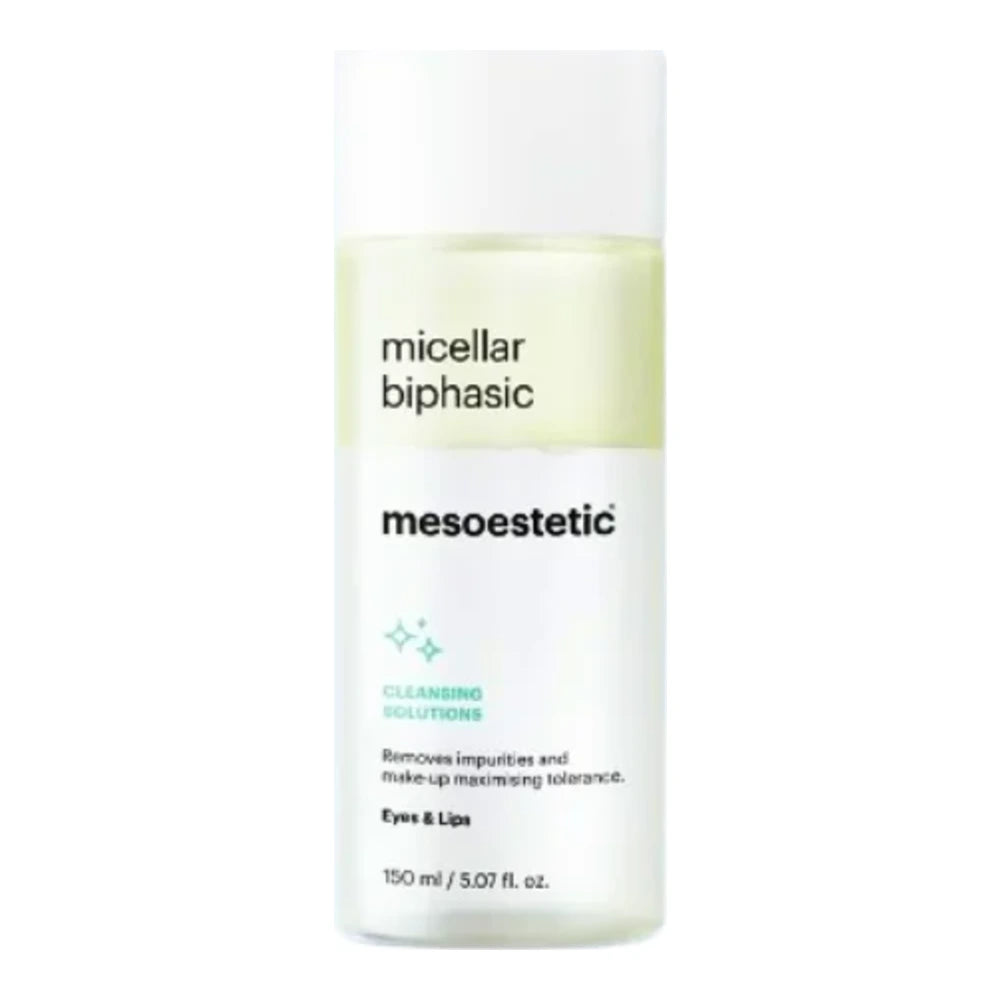 Flacon Mesoestetic démaquillant biphasé yeux et lèvres 150 ml