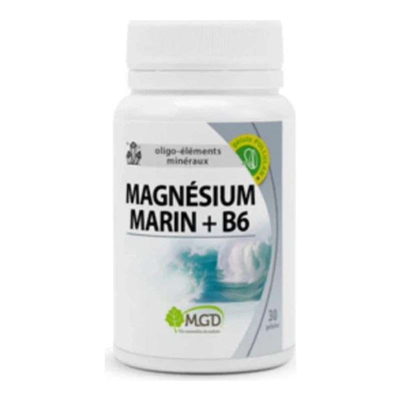 MGD Nature مغنيسيوم بحري + فيتامين B6 – 30 كبسولة