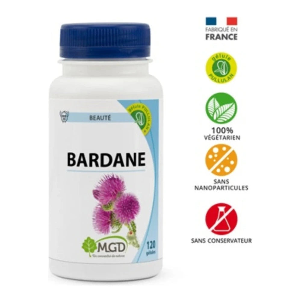 MGD Nature Bardane 120 gélules – boîte