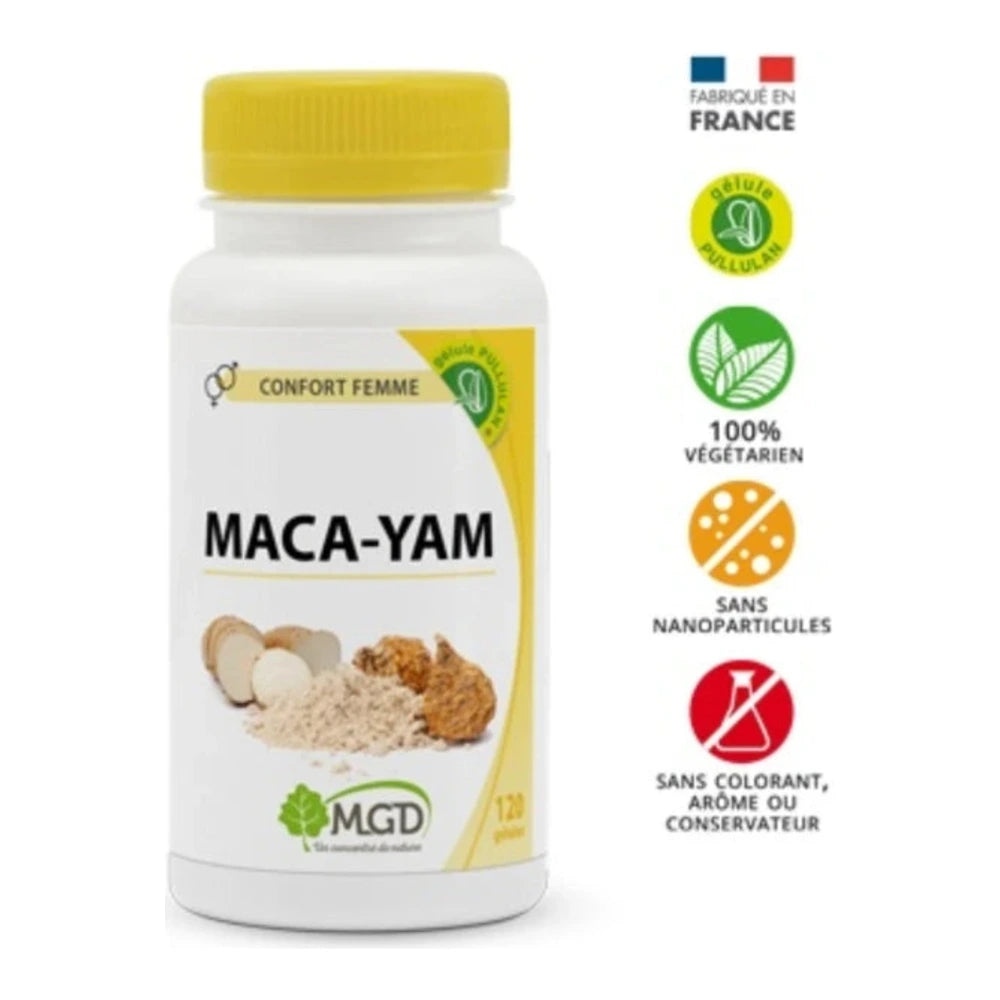 Maca-Yam MGD Nature 120 gélules – boîte