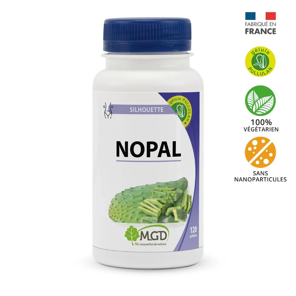 MGD Nature Nopal 120 gélules – flacon du complément alimentaire