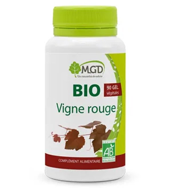 Boîte MGD Nature Vigne Rouge Bio, 90 gélules