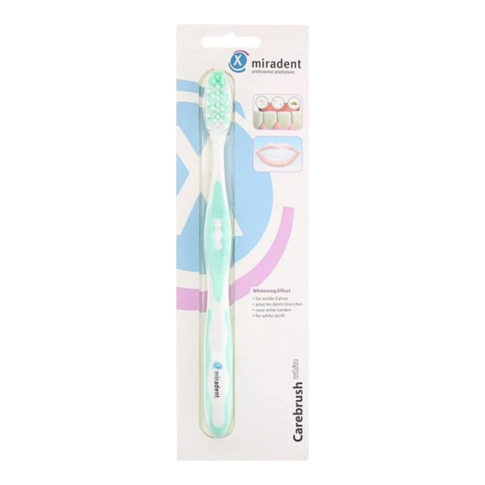 Miradent Brosse à dent Carebrush White Verte