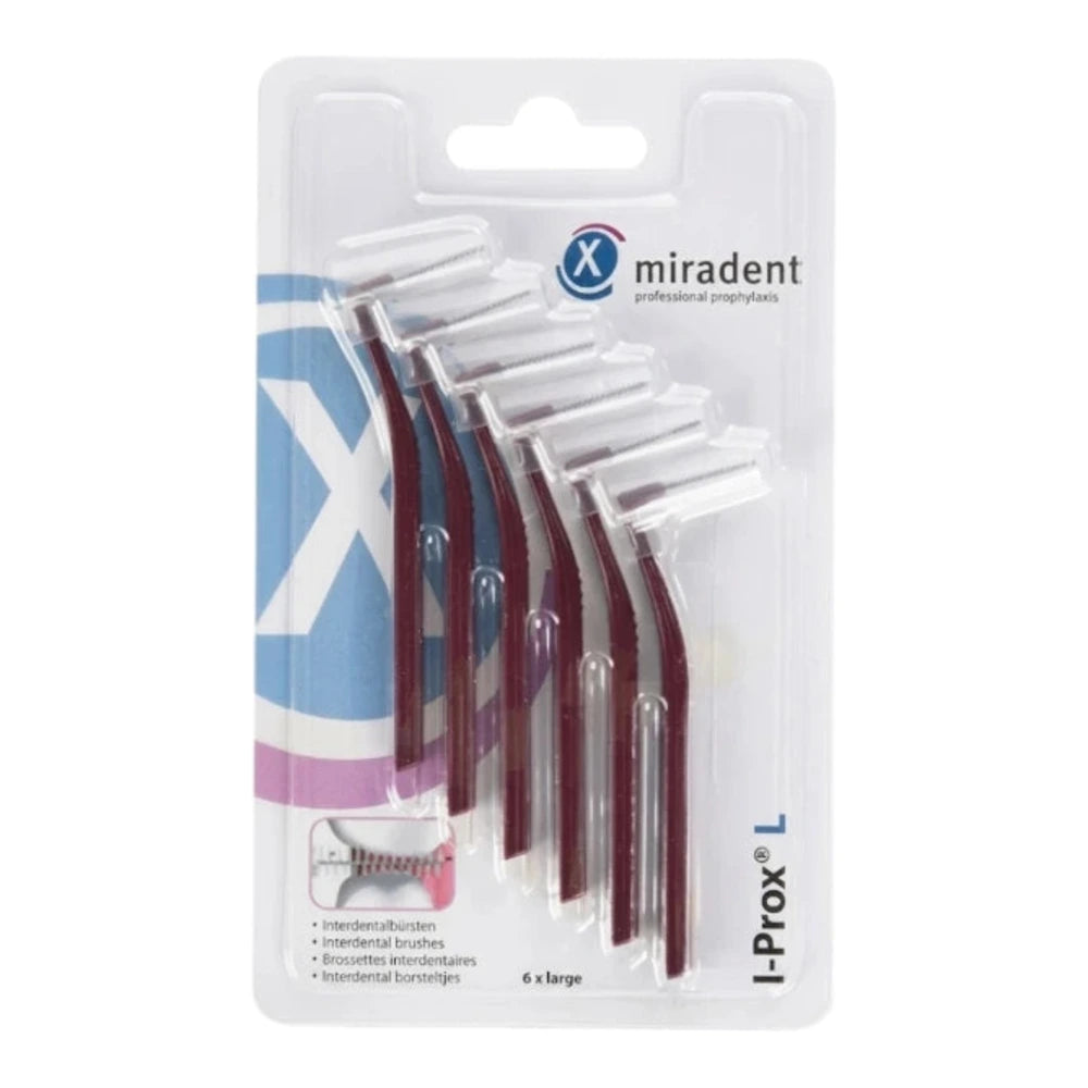 Miradent I-Prox L brossettes interdentaires bordeaux – emballage