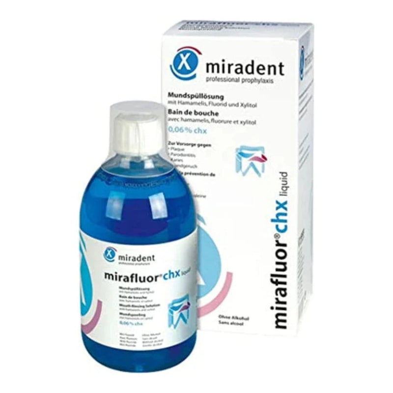 غسول الفم Miradent Mirafluor CHX 500 مل