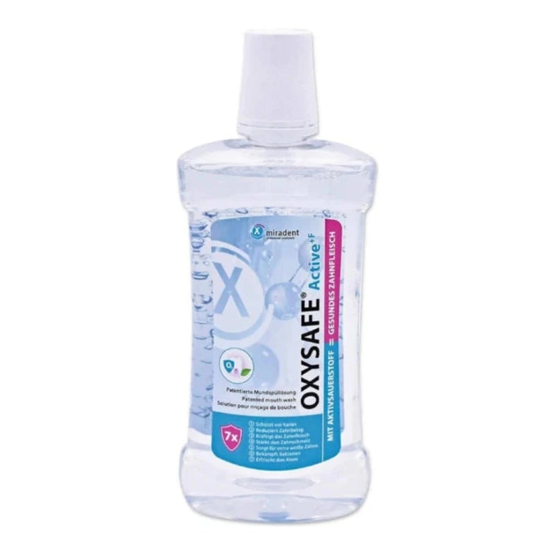 Miradent Oxysafe Active+f غسول فم 500 مل
