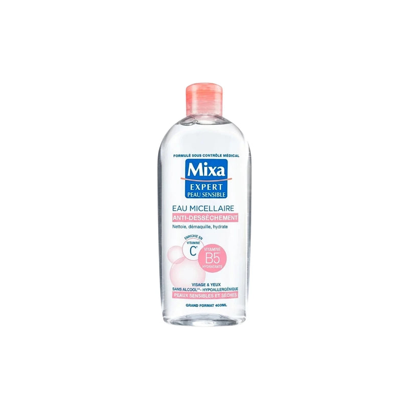 Mixa Eau Micellaire Physiologique Peaux Sensibles & Sèches – 400 ml