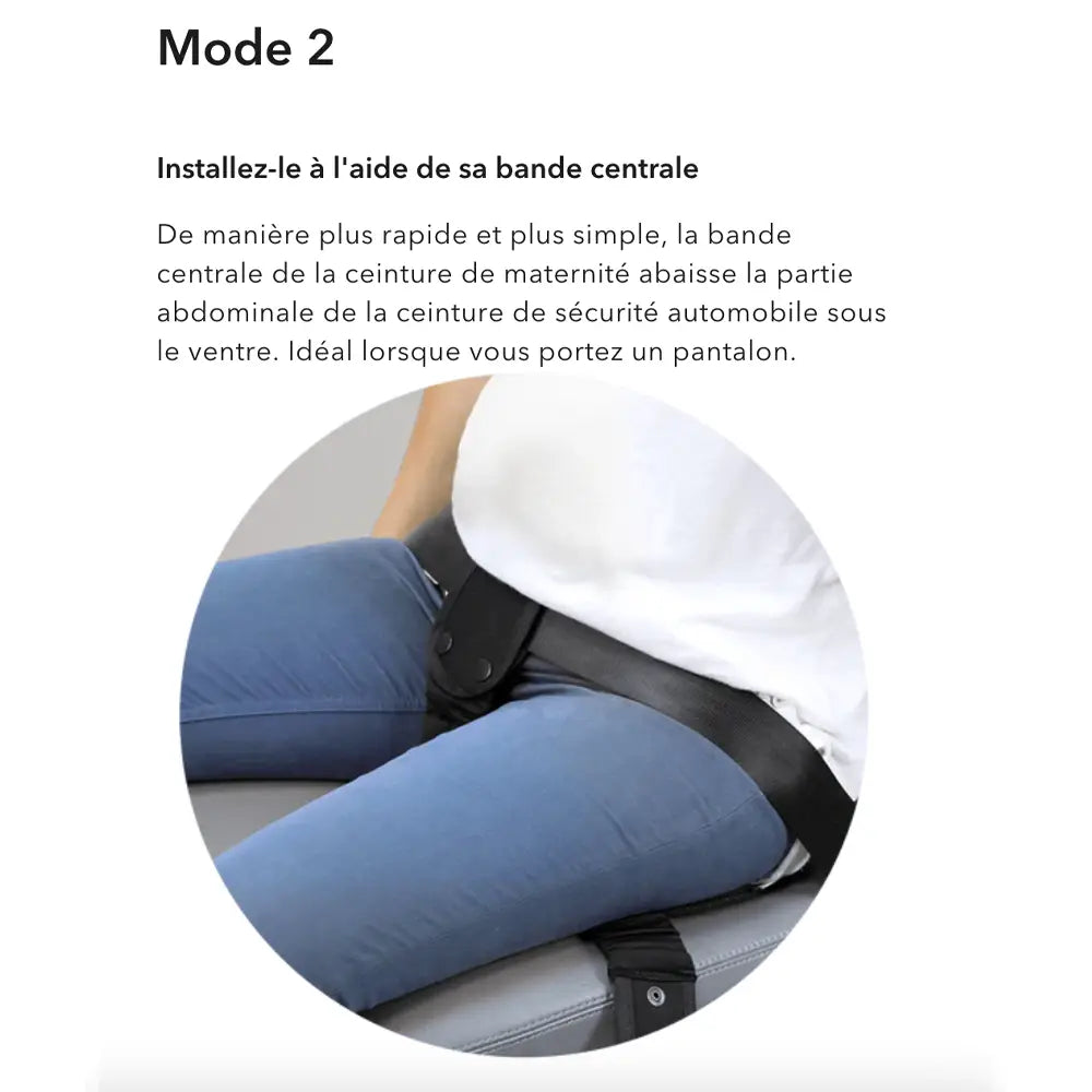 Babyauto Babypack Ceinture de Sécurité pour Femme Enceinte 2 Ajustements