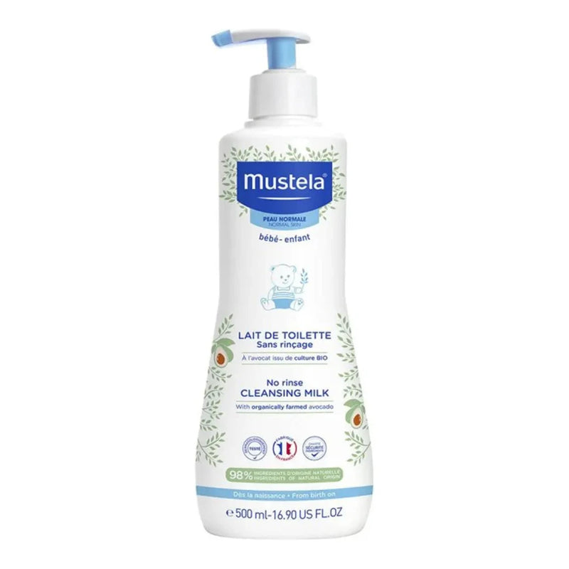 Mustela Bébé Lait de Toilette Sans Rinçage - 500ml