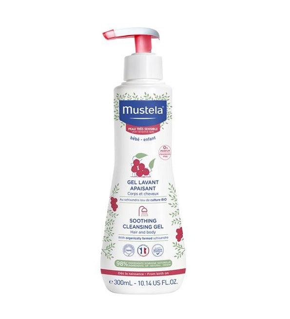 Mustela Soothing Body and Hair Wash Gel Very Sensitive Skin 300ml