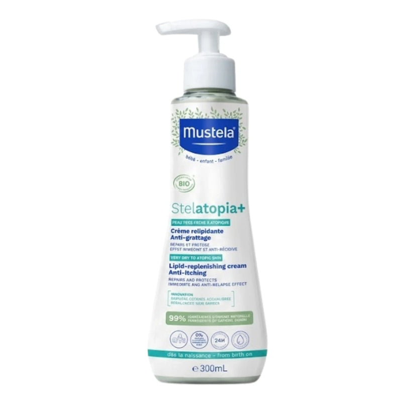 Mustela Stelatopia+ Organic Anti-Scratch Relipidating Cream - 300ml