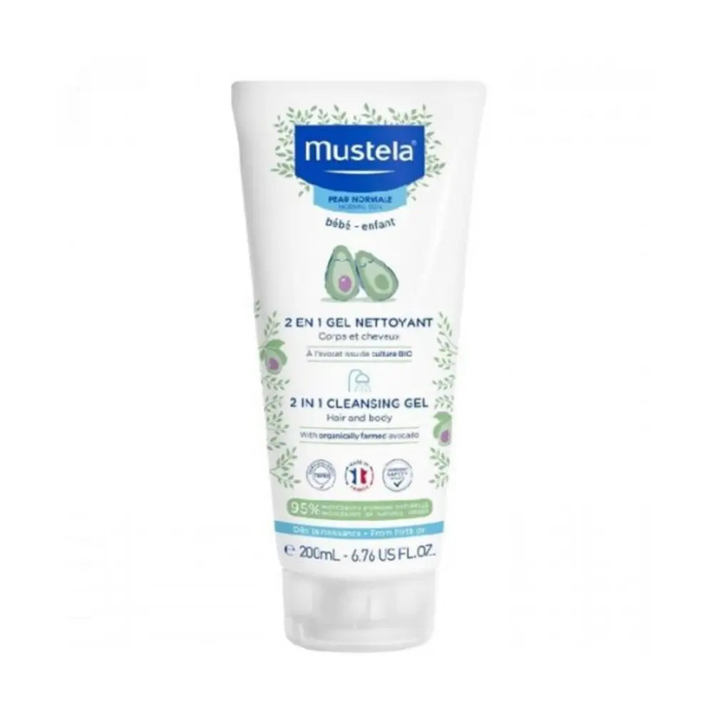 Mustela Gel Nettoyant 2 en 1 Cheveux et Corps - 200ml