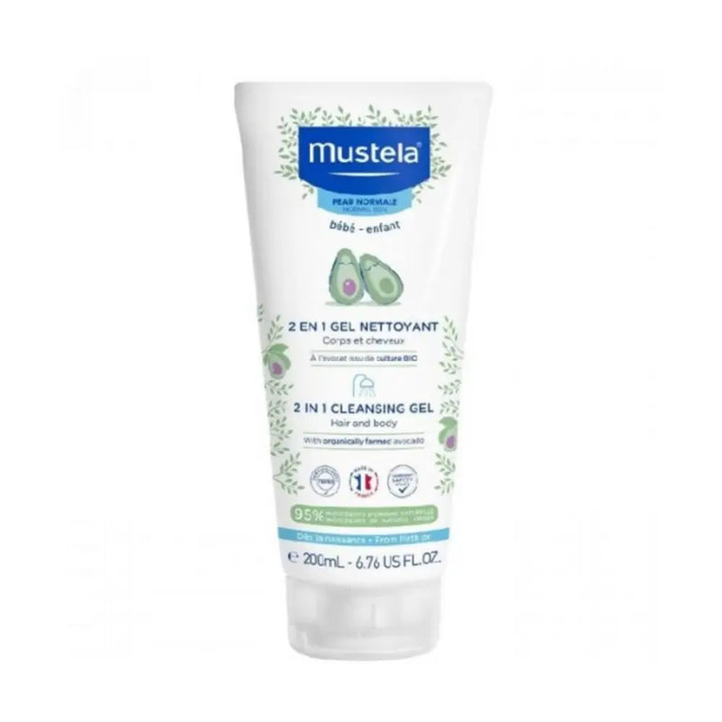 Mustela Gel Nettoyant 2 en 1 Cheveux et Corps - 200ml