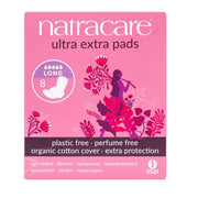 Natracare serviettes ultra extra long bio – paquet de 8
