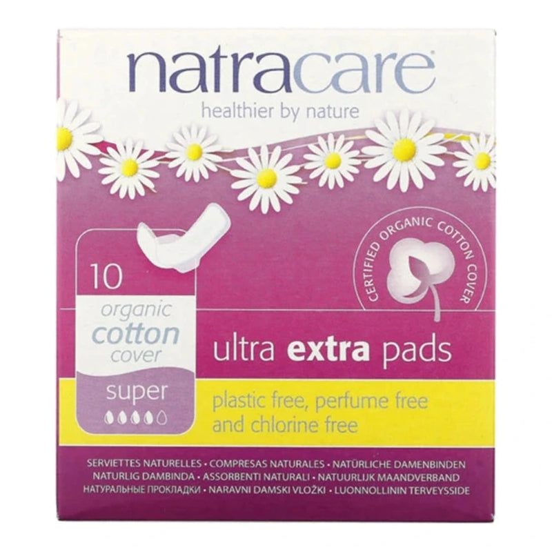 Natracare Ultra Extra Super Pads - 10 Units