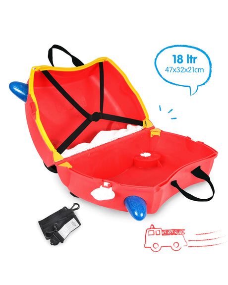 Valise de Voyage pour Enfant Frank le Camion de Pompier Trunki