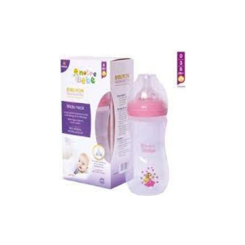 Notre Bébé رضاعة Wide Neck واسعة الفوهة +6 أشهر 330 مل
