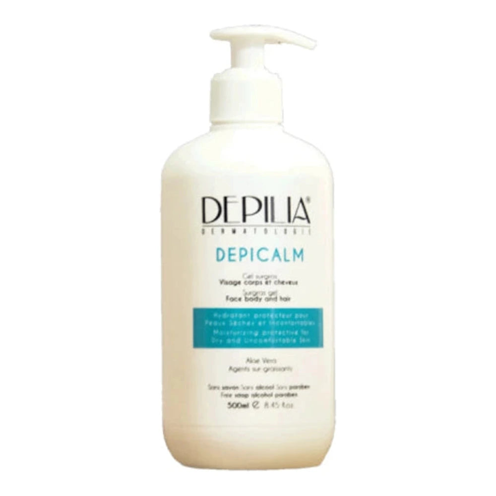 Depilia Depicalm Gel Surgras 500 ml – flacon de gel nettoyant