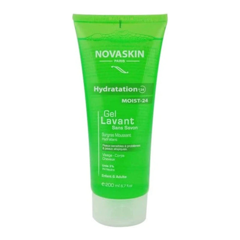 Gel de ducha corporal sin jabón Novaskin 200 ml