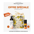 Novexpert Duo Booster Éclat – sérum vitamine C et mousse Flash Éclat, packshot du coffret