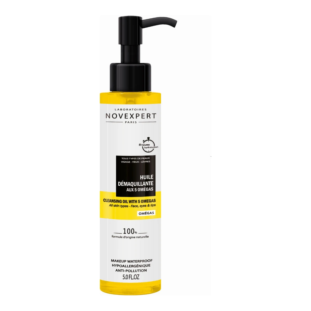 Novexpert Huile Démaquillante aux 5 Omégas 150 ml – flacon