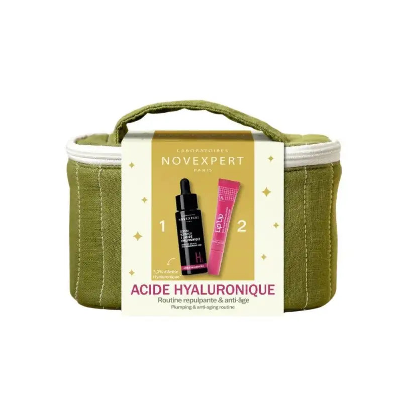 Novexpert Routine Repulpante et Anti-Âge - Sérum Booster à l'Acide Hyaluronique 30ml + Lip'Up Soin Volumateur de Lèvres 8ml Offert
