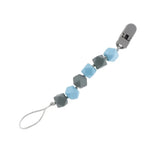 Attache Sucette Nûby avec Perles en Silicone 0M+ - Bleu