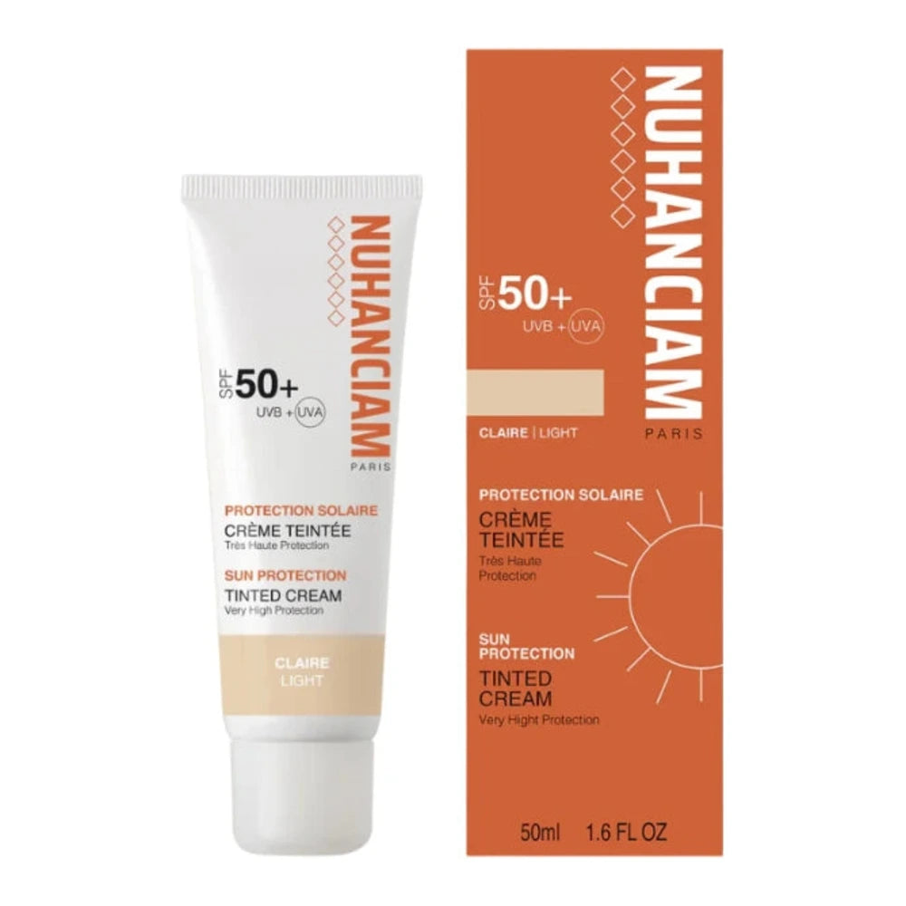 Nuhanciam écran solaire teinté claire SPF50+ 50 ml, tube