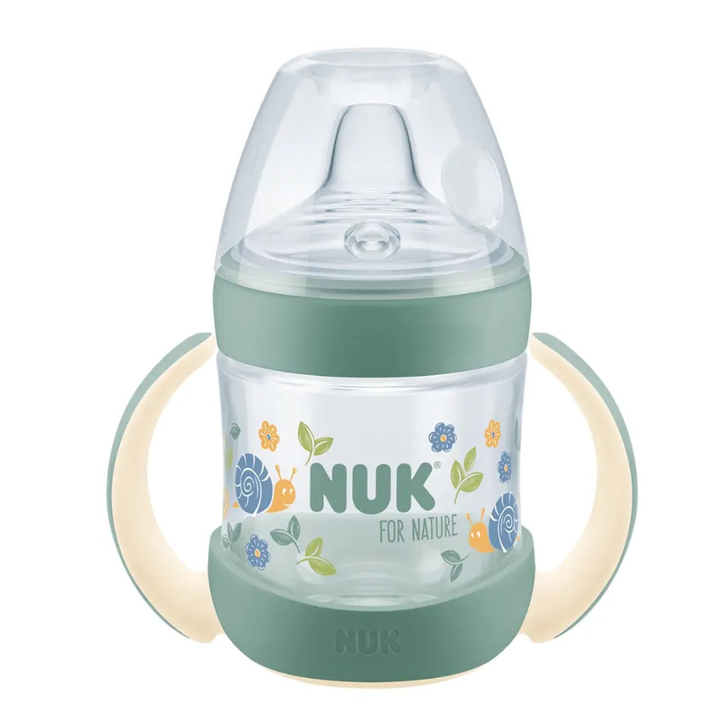 NUK For Nature Trainer Cup with Light Effect 150 ml Pastel Green - 6-18M