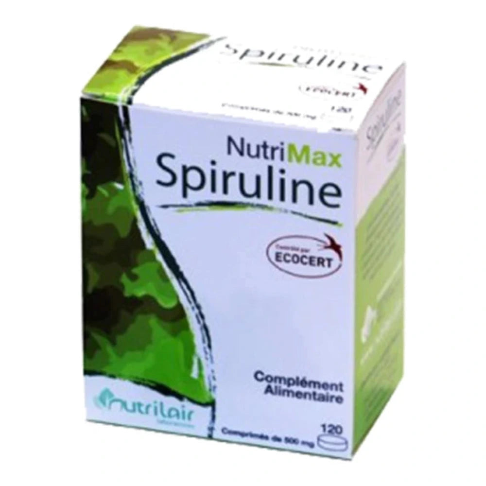 Nutrimax Spiruline Bio 120 comprimés – photo du produit