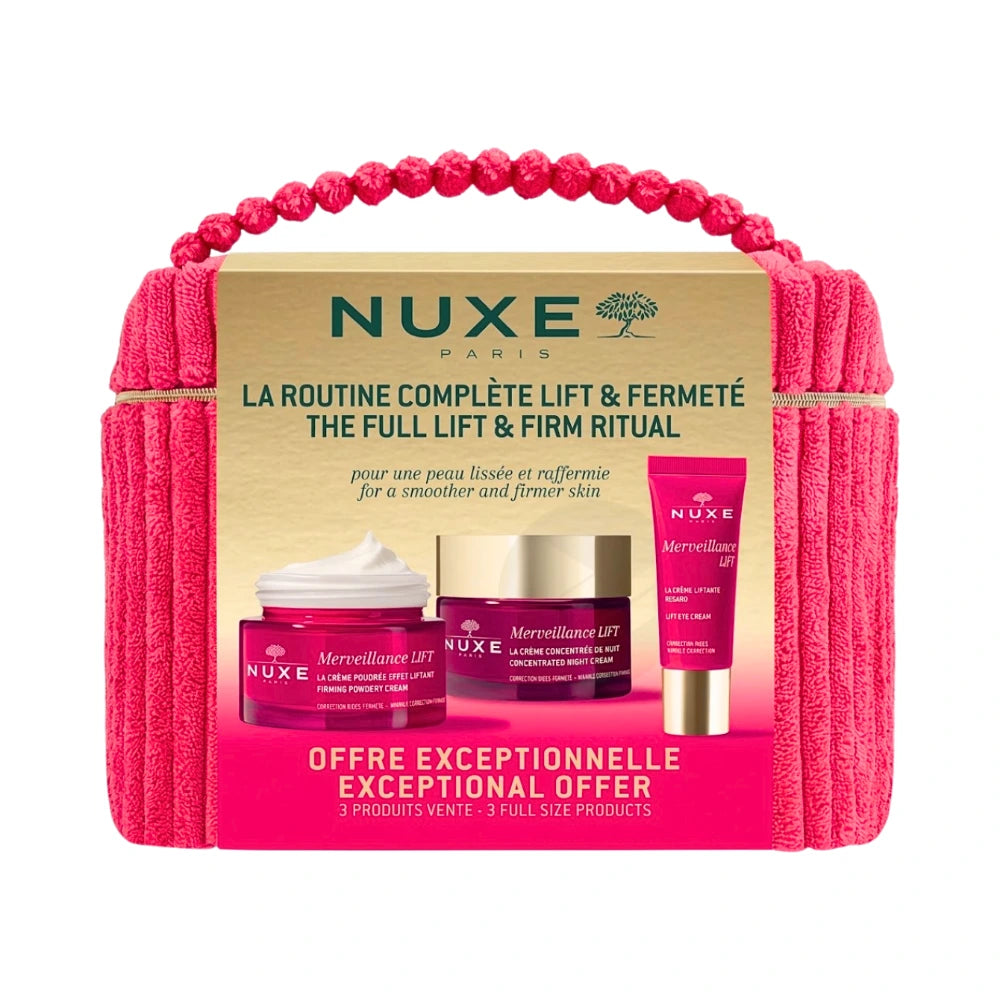 Nuxe coffret Merveillance Lift routine complète lift et fermeté avec trousse