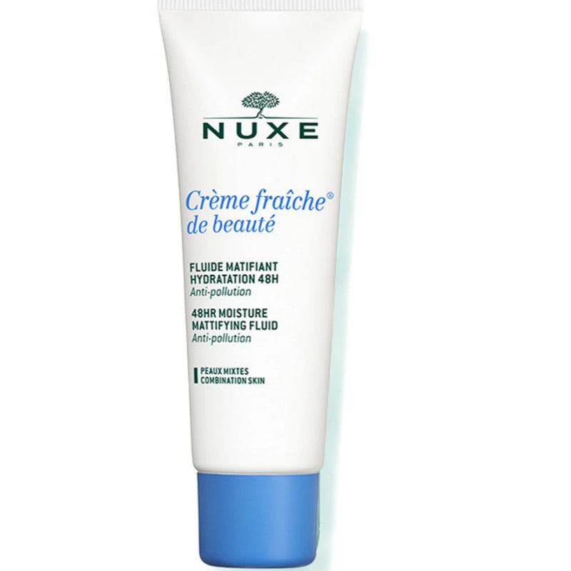 Nuxe Crème Fraîche de Beauté Fluide Matifiant Hydratant 48H Peaux normales et Mixtes - 50ml