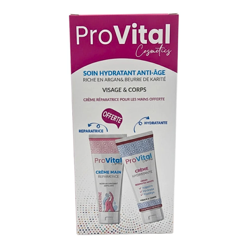 Pro Vital مجموعة كريم مرطب 100 مل + كريم مصلح لليدين 100 مل