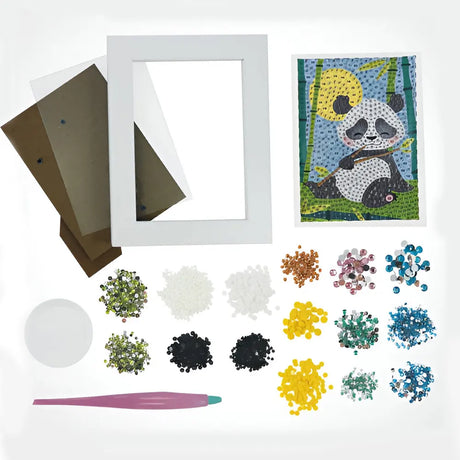 Buki Kit Créatif Glitter Mosaïque 7A+ - Panda