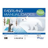 Sadipal Bloc de 10 Feuilles de Bricolage Blanches