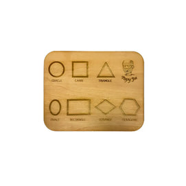PapyJoe Planche Forme à Tracer Toucher en Bois