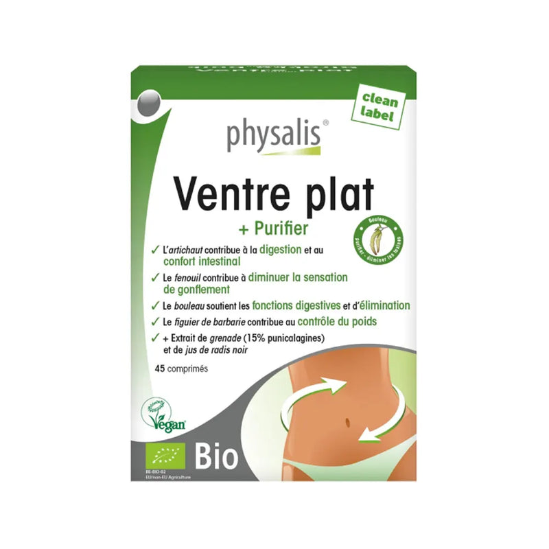 Physalis Vientre Plano + Purificador 45 comprimidos