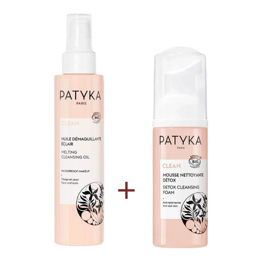 Pack Patyka Clean huile démaquillante et mousse nettoyante 150 ml