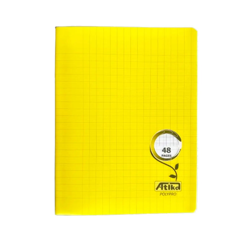 أطيكا دفتر مخيط صغير  48 صفحة سيس 90 غ - أصفر